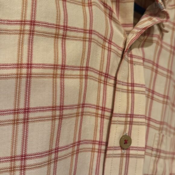 Tommy Hilfiger Plaid Long Sleeve Men’s Shirt Size Large - Picture 2 of 8